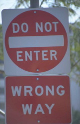 do not enter sign